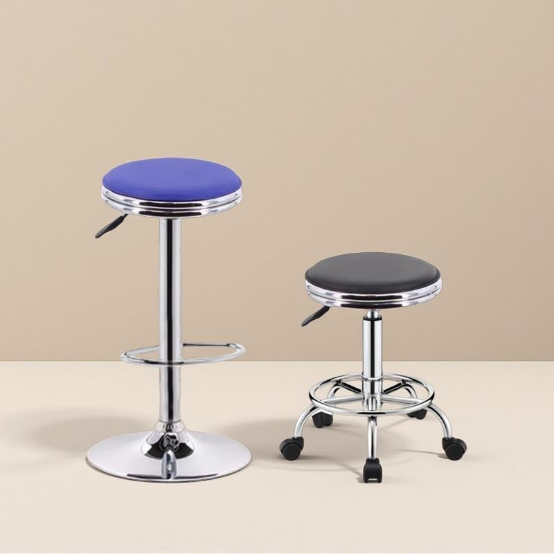 家用高脚椅升降吧台椅实验室圆凳理髲店椅前台酒吧椅车间电脑椅子