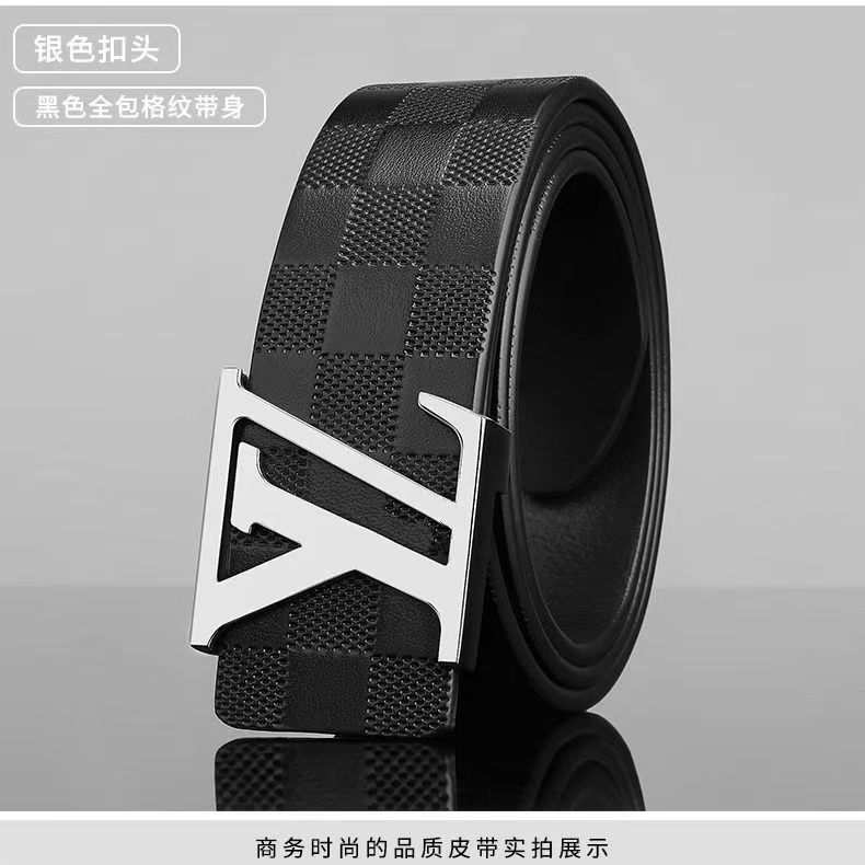 酷奇欧洲站L家双C小香风g家H高档皮带2026真皮腰带平滑百搭休闲牛