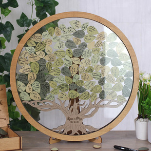 定制创意立体大树透明活动年会商务签到板幼儿园毕业升学签名簿册