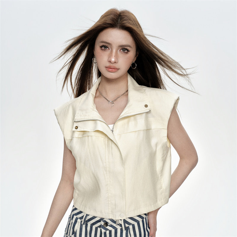 CHILL ZOEY工装风马甲外套2026新款时尚百搭马甲背心女款薄款夏季