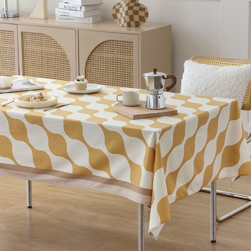 美式彩色印花几何图形超柔绒布餐桌台布方形小圆茶几X简约盖巾盖,居家布艺,桌布,淘宝优惠券,粉丝福利购,淘宝优惠卷