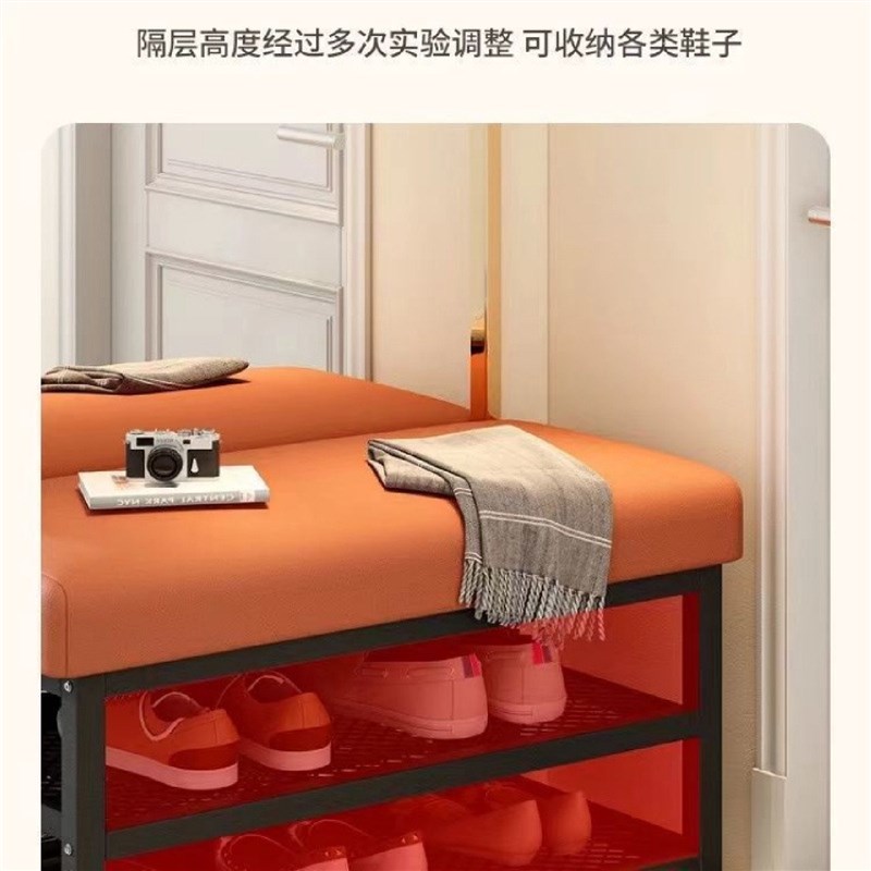 换鞋凳家用门口进门可坐式穿鞋A凳玄关软包轻奢创意鞋柜长条凳鞋