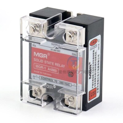 SSR单相固态继电器交流控交流220V ACC小型MGR-1 A4880 80A美格尔