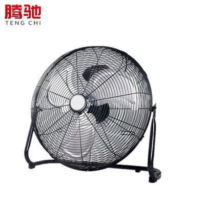腾驰ZL2997趴l地扇落地扇静音工业风扇强力大功率台式大电风扇黑