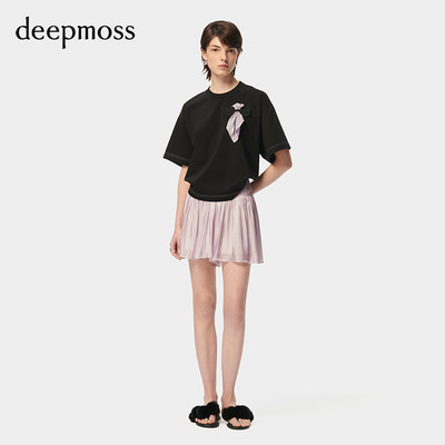 deepmoss优雅水泽半身裙短裙