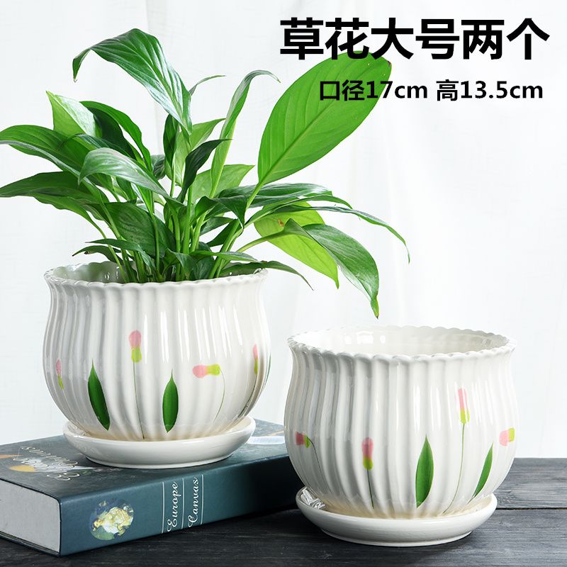 新疆包邮花盆陶瓷特价清