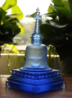 极速药师佛塔古法真琉璃舍供养z舍利装藏宝塔寺庙家居佛堂供具礼