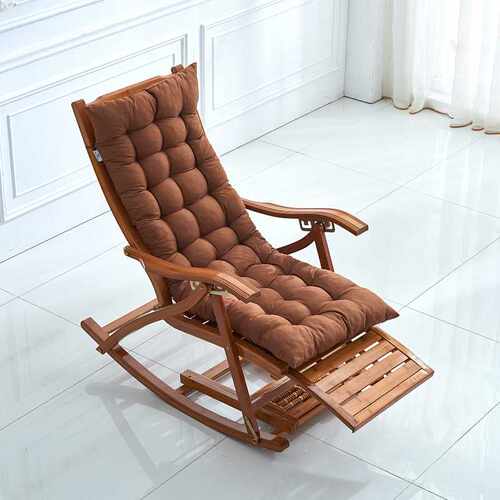 新品Bambooe rocking chair home balcony rocking chair recline