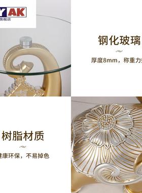 极速沙发边柜摆h件落地侧边大象客厅大型号装饰品移动茶几电视柜