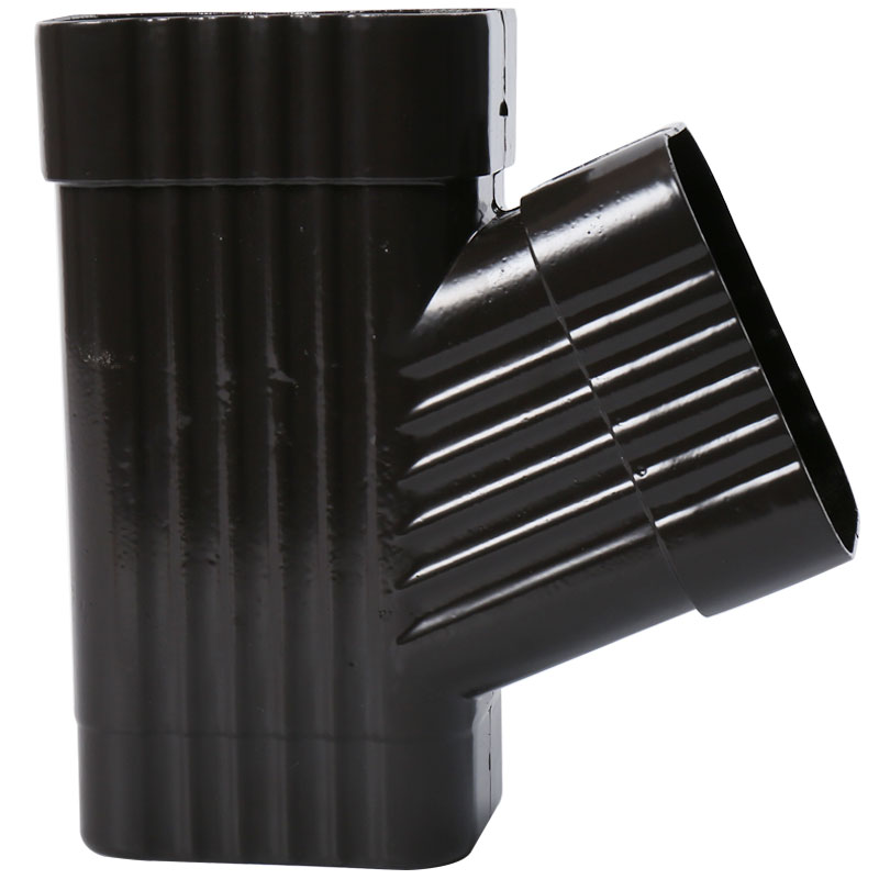 极速铝合金雨水管斜三通方形正三通落水管系O统别墅外墙下水管安