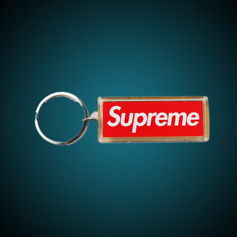 极速潮牌sup20周年m太阳能钥匙扣配件13fw flashing汽车挂件件nig