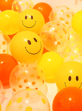 极速儿童气球安全无毒加厚12寸insG透明彩色波点宝宝生日派对装饰