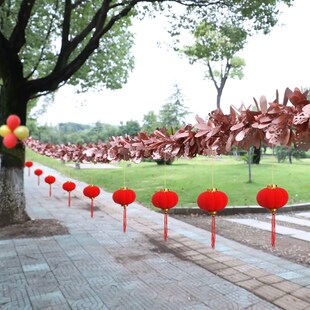 极速婚庆路引用品灯笼结婚u农村路边户外婚礼布置装饰气球风车彩