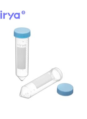 Virya国产50ml塑料离心管3115016袋装平底可站立50ml离心管