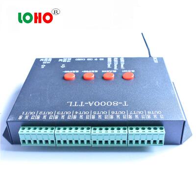 T-8000A全彩控制器 LED点控全彩T-8000A-TTL SD卡可编程控制器