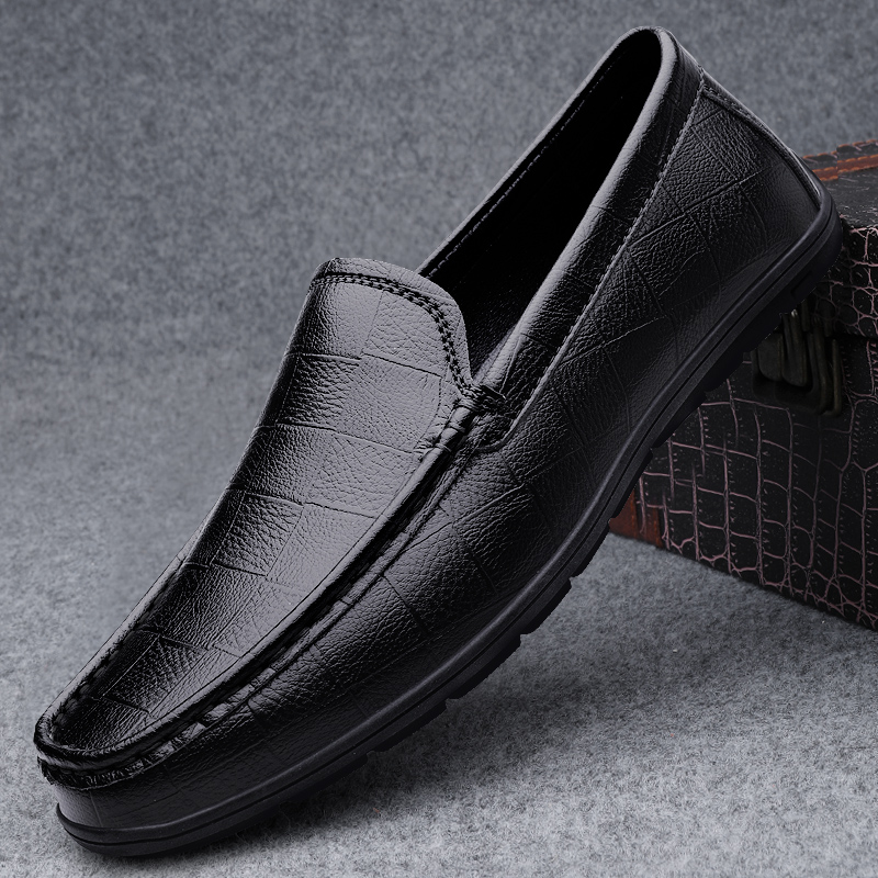 男士皮鞋软牛皮透气商务男鞋