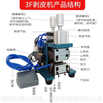 3f剥线机气动直立式4f剥皮机细线电子线剥皮机剥皮机3fn4fn扭线机