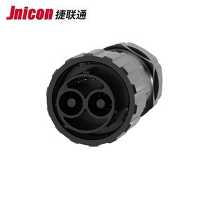 防触 便携电源充电插头 M40快卡2 4芯100A防水航空E插头