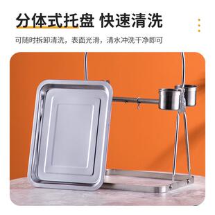 不锈钢鸟架鹦鹉站架鸟架子站w笼游乐场玩具鹦鹉遛鸟架外出便携