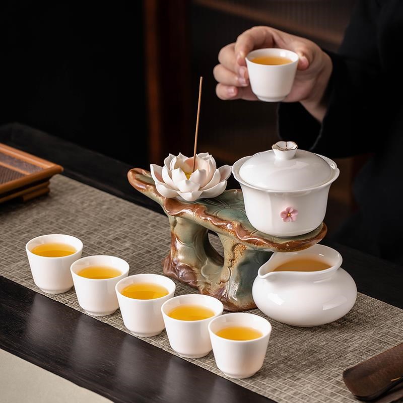 懒人半自动茶具套装家用创意泡茶壶功夫茶杯泡茶神器Y2025新款