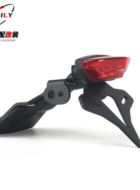 适用于 铃木GSX-8S改装短尾牌照架EP款ILED尾灯车牌转向灯支架配