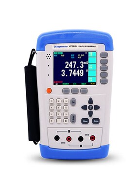 安柏手持式电池内阻测试仪AT528 5E25D高精度蓄电锂容量交流电阻