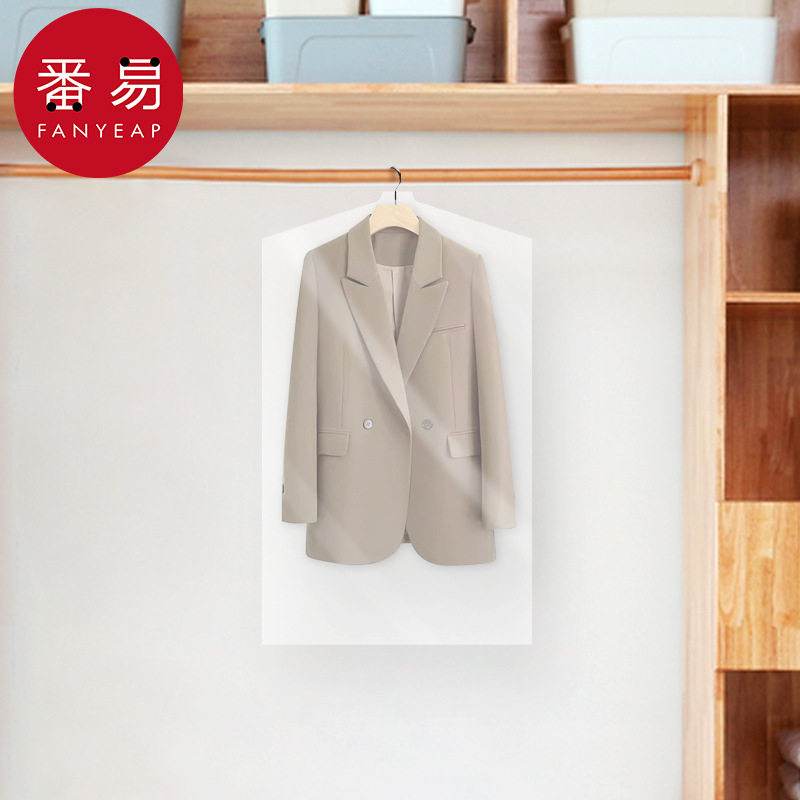 防尘罩/衣服A1pn008-衣服防尘袋衣物收纳防尘挂式家用西装羽图片