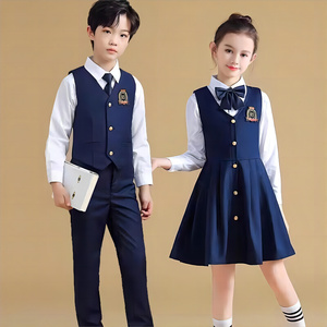 儿童大合唱朗诵演出表演服装中小学生校服班服礼服套装幼儿园园服