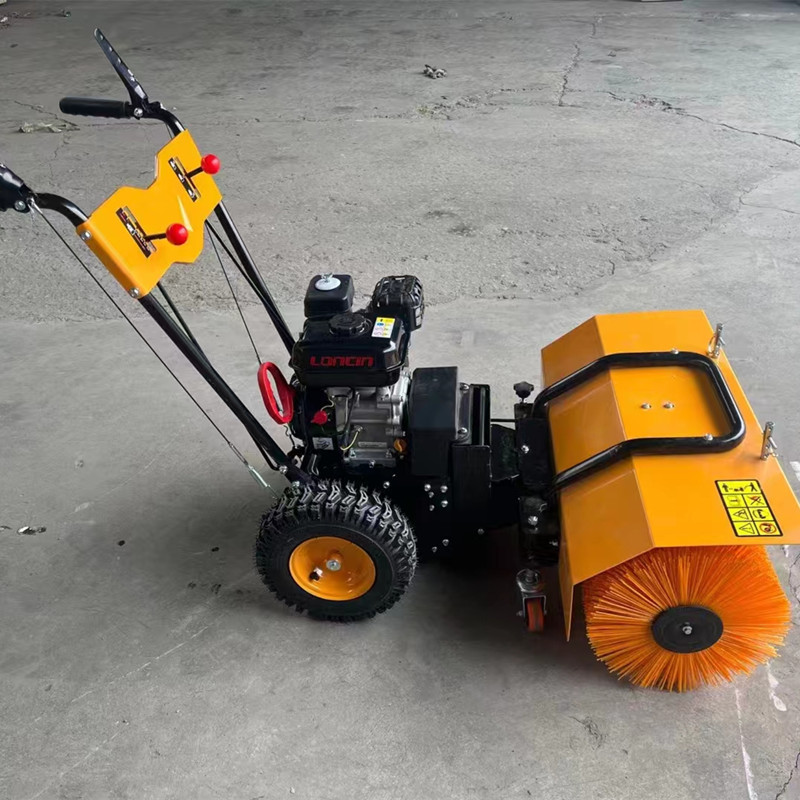 汽油扫灰扫雪机 扫抛推三合一功能6.5马力手推式扫灰机齿轮传动