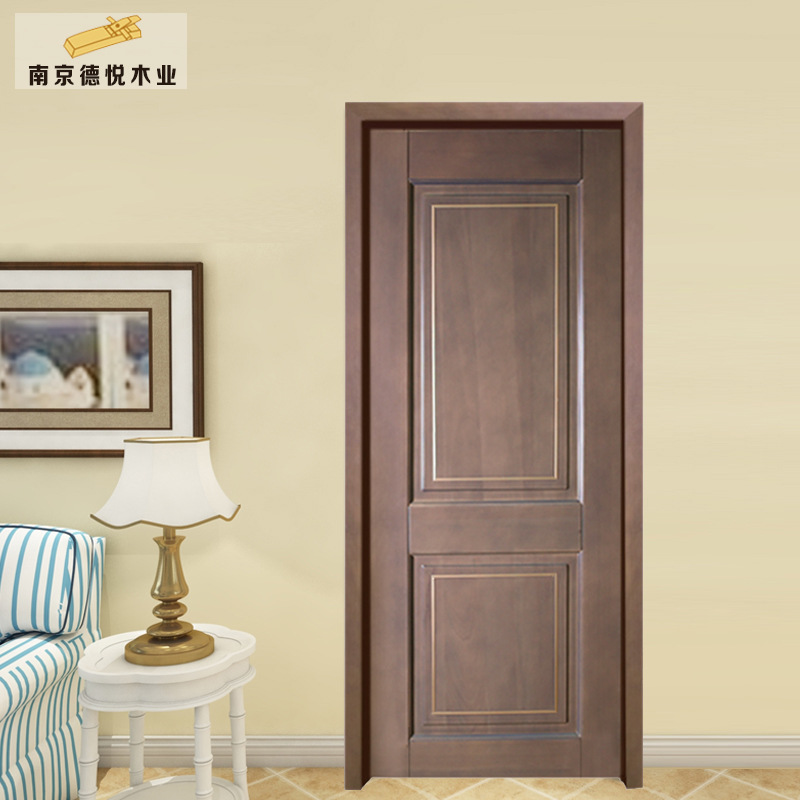 南京木门可订厂家 生产胡桃木木门 现代烤漆家用卧室门 测量安装