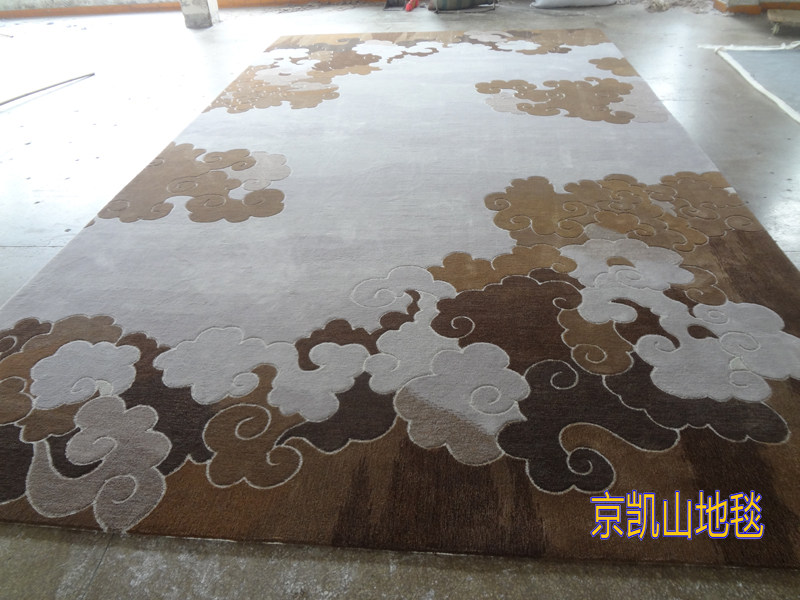 中国风抽象祥云图案客厅茶几沙发地毯大厅接待室贵宾室会议室满铺