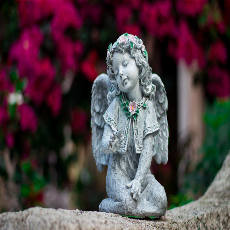 厂家直销亚马逊爆款天使摆件 装饰品欧式工艺品 庭院家居客厅摆设