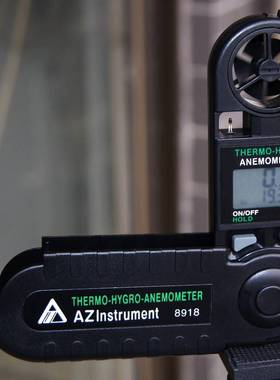 极速衡欣AZ8918折叠迷你型风速测量D仪AZ8908测风仪风寒指数气压