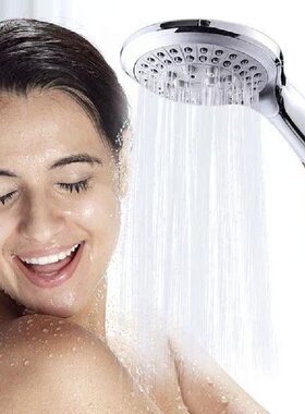 极速Bathroom Shower Head 5 Modes ABS Plastic Big UPanel Roun