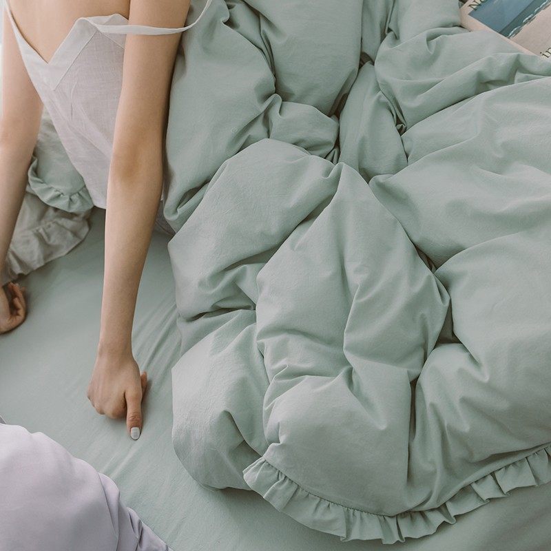 极速新款全棉花边水洗棉被套单件1.5纯棉单人2.2xP2.4被罩双人200,床上用品,被套,淘宝优惠券,粉丝福利购,淘宝优惠卷