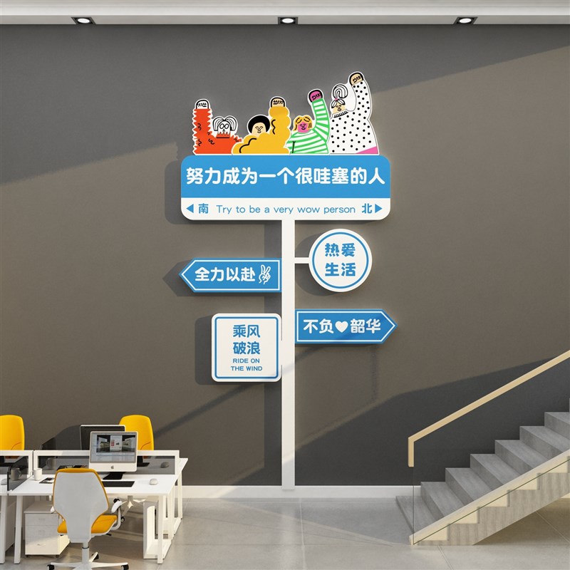 极速教室布置f装饰神器班级文化墙贴面建设小学初中励志标语黑板