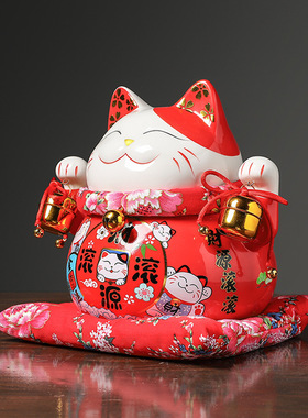 极速可爱招财猫树脂工艺s品摆件客厅卧室电视柜玄关店铺橱窗摆件