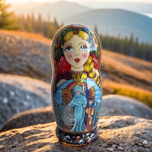 极速俄罗斯特色套娃烤漆大1w0层手工绘画童话故事送礼物哈尔滨旅