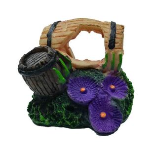 Decorations 极速Resin Aqhuarium Ornaments Barrel Artificial