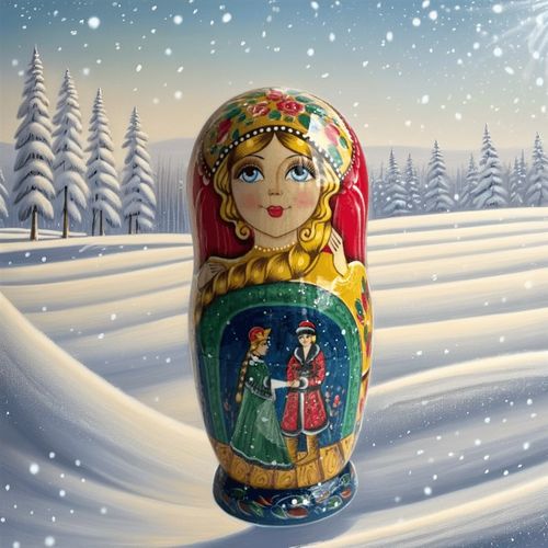 极速俄罗斯套e娃烤漆10层摆件装饰品客厅酒柜电视柜家居饰品送人