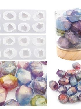 极速Gem Silicone Moold 3D Irregular Geometric Shape 16-hole