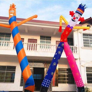 极速吹摇摆人人形卡通气模舞星y气球宣传商业跳舞人偶门柱店面火