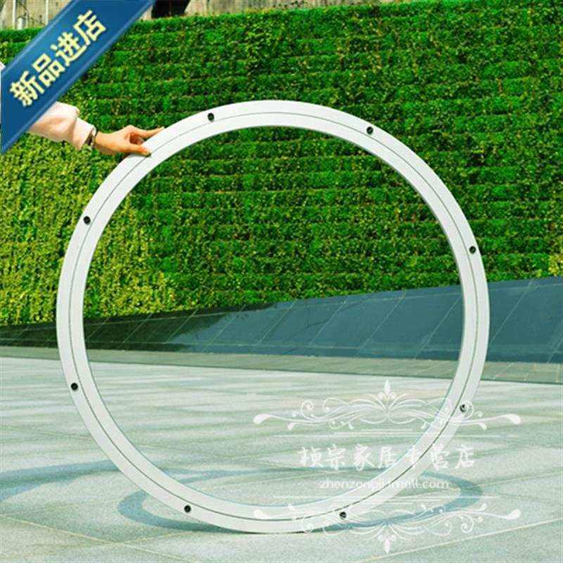 极速/餐桌转盘轴承铝合q金转盘万向转盘玻璃底座300m5m厚度9mm