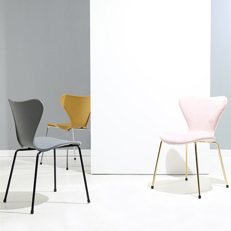极速北欧工业风餐椅简约时尚靠背办公F书桌椅创意塑料洽谈椅子网