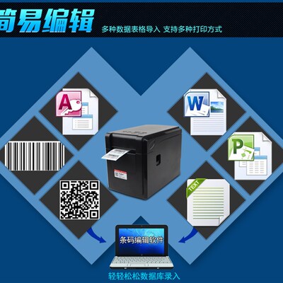 极速佳博GP2120TF/oTU 2270T ZH3080 奶茶店条码打印机热敏美团收