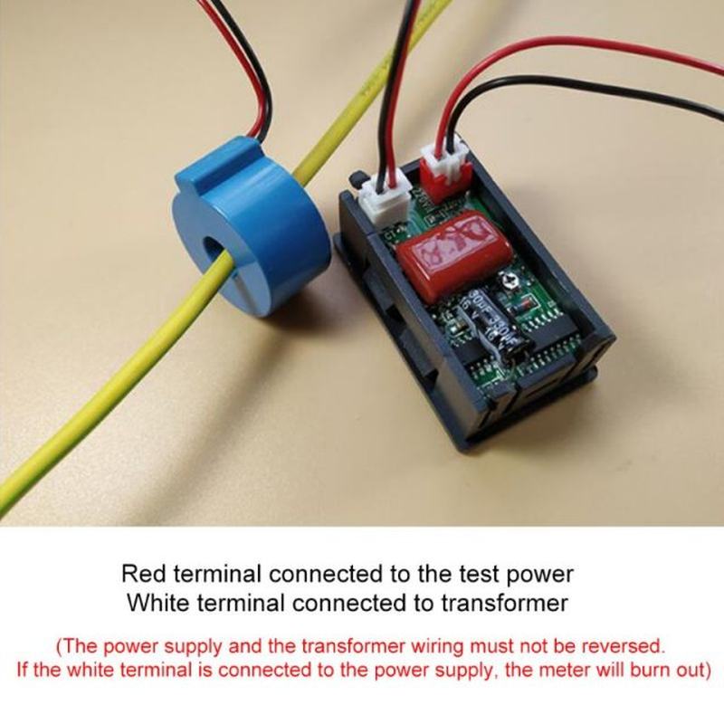 极速0.28 Digital Voltmeter Ammeter AC 60-500V 10A 50A Z100A