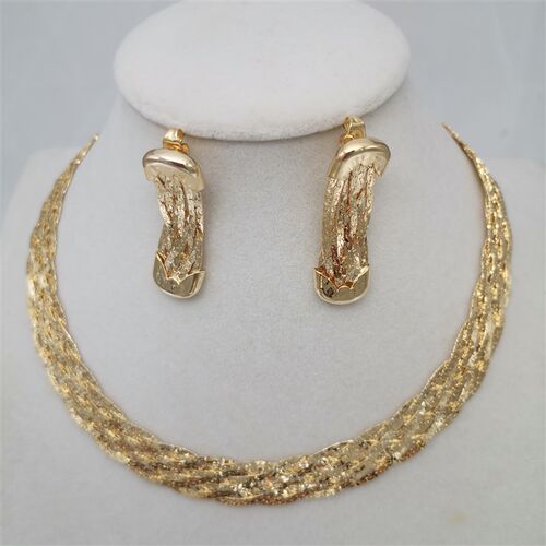 极速Africa Nigeria Jewelry Fashion Dubai GoldP Jewelry Set N
