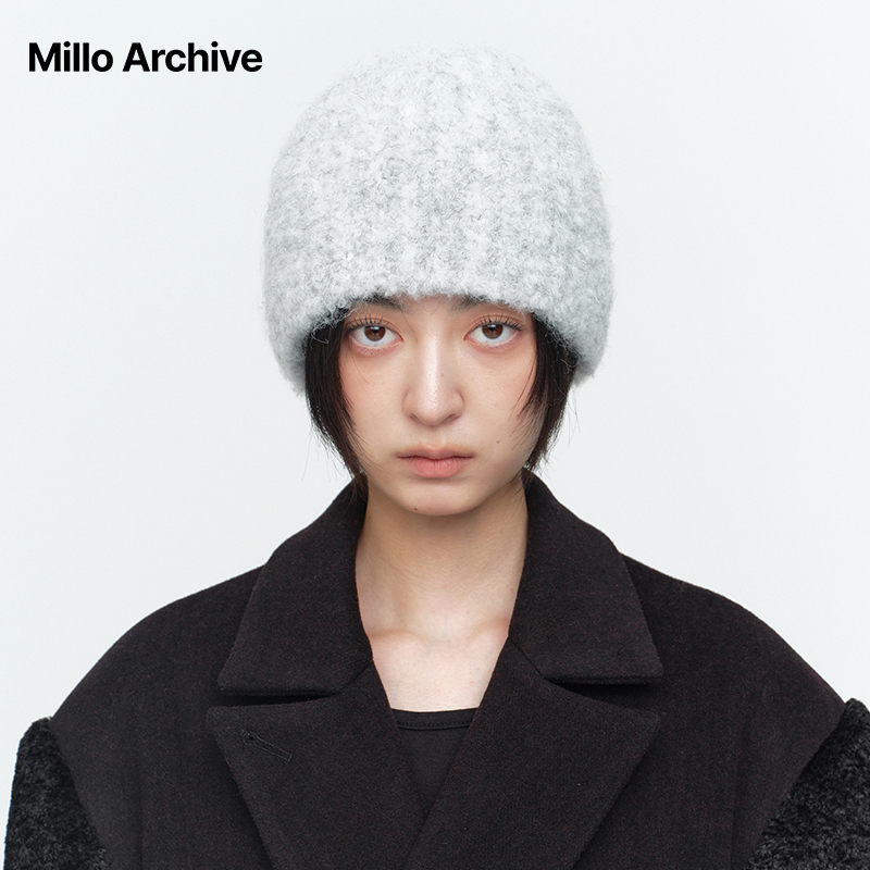 羊毛针织帽MilloArchive无檐