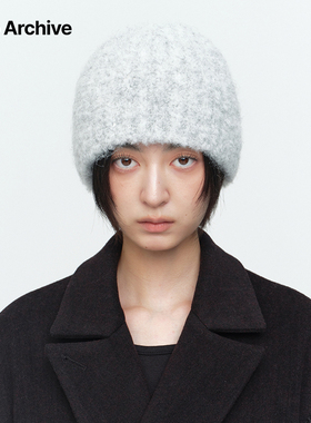 【张雪迎同款】Millo Archive羊毛针织帽女加厚保暖无檐秋冬头围
