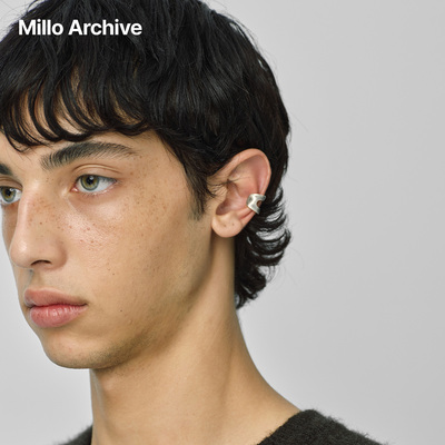 Millo Archive25秋冬设计感纯银耳骨夹简约时尚无耳洞耳环配饰